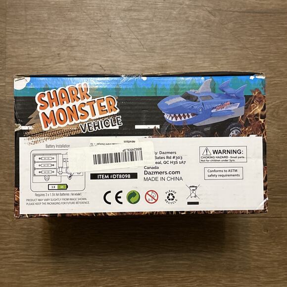 Dazmers Toys Shark Monster Vehicle (lights, Sounds, Motorized) - Picture 2 of 3